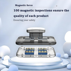 Magnetic Car Windshield Cleaner Tool with Anti-Falling Rope, Double-Sided
