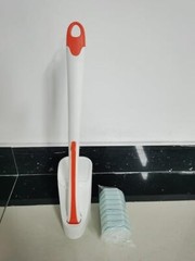 Disposable Toilet Bowl Cleaner Wand with 40 Cleaner Refills Wall Mounted Long…