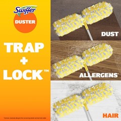 Duster Kit with 6 ft Super Extendable Handle, Heavy Duty Starter Kit with 8 R…
