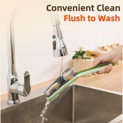 3-in-1 Detachable Crevice Cleaning Brush for Sinks, Faucets & Tile Grout, Mul…