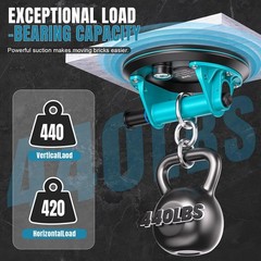 8 inch Suction Cups – 2 Pack 880lbs Heavy Duty Glass Suction Cups for Glass, Pow