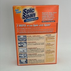 Spic and Span Extra Strength Powder SUN FRESH 27oz Each Box