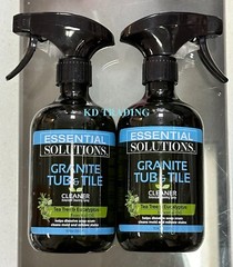 2-Pk~ ESSENTIAL SOLUTIONS Botanical GRANITE TUB TILE CLEANER Tea Tree Eucalyptus