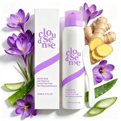 NEW Cloud Sense Gentle Hair Removal Mousse Spray, Aloe & Hyaluronic Acid