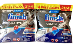 Finish Powerball Quantum Dishwasher Detergent 50 Tabs *safe for septic system*