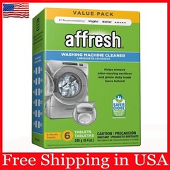 Affresh Washing Machine Cleaner, 6 Month Supply, Cleans Front Load and Top Load