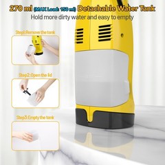 Aspiradora Limpiador De Ventanas De Vidrio Recargable Eléctrico Limpiacristales