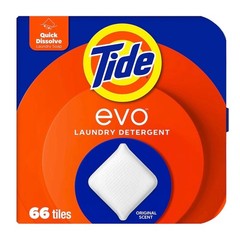 2 Tide Evo Laundry Detergent Tiles – Original Scent, 66 ct.