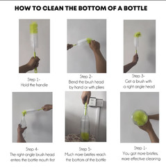 1 Pcs 16” Long Bottle Brush Cleaner for Washing Wine/Beer/Sport Well/Thermos/Gla