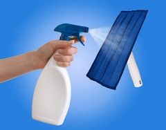 Speedclean Indoor Window Cleaner, Household Cleaning Supplies, Works with Glass