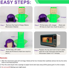 Microwave Steam Cleaner – Reusable Microwave Cleaning Tool for Stains & Odors |