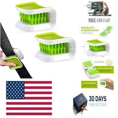 2 PCS Car Seat Belt Cleaning Brush, U-Shaped Auto Safety Belt Detailing Brush