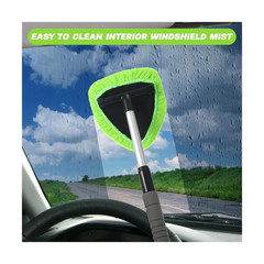 Windshield Cleaning Tool Kit Car Window Glass Wiper Cleaner Brush Pad Extendable