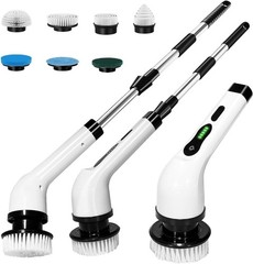 7-in-1 Electric Spin Scrubber, 25W Powerful Cordless Cleaning Brush with Adju…