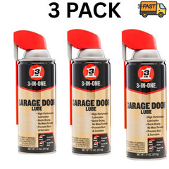 3-IN-ONE Garage Door Lubricant Spray 11 oz 3 Pack Smart Straw Oil