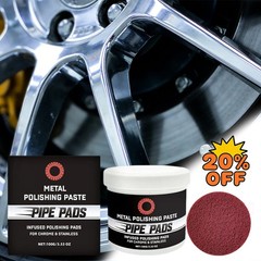 Metal Polish Paste Protectant Scratch Remover Pipe Infused Polishing Pads100g