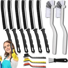 Crevice Cleaning Brush Set (12 Pack) – Hard Bristle Gap Cleaning Tool for Window