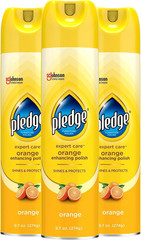 Enhancing Polish, Wood & Furniture Spray, Orange Scent, 9.7oz (Pack of 3)