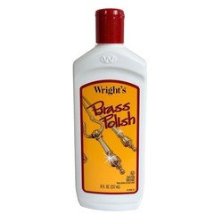 Wright’s Brass And Copper, Pewter, Chrome, Bronze Polish 8 fl oz Bottle 1/2 Full