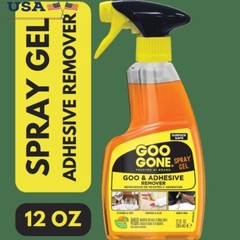 Adhesive Remover Spray Gel Gum Tar Scuff Marks Stickers Carpet Upholstery New