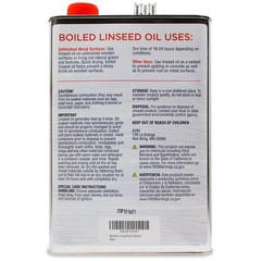 Gallon Size Linseed Oil for Indoor and Outdoor Wood