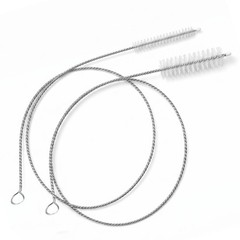 39 Inch Long Pipe Cleaner Brush 2-in-1 Set, 0.25 & 0.5 Inch Diameter Nylon Tu…