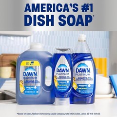 Dawn Platinum Refill Jug Dish Soap,Fresh Rain Scent Liquid Dishwashin,51.5oz,2pk