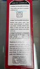 (2-Pk) WEIMAN Glass Stove Cook Top Complete CLEANING KIT with Scrubber & Scraper