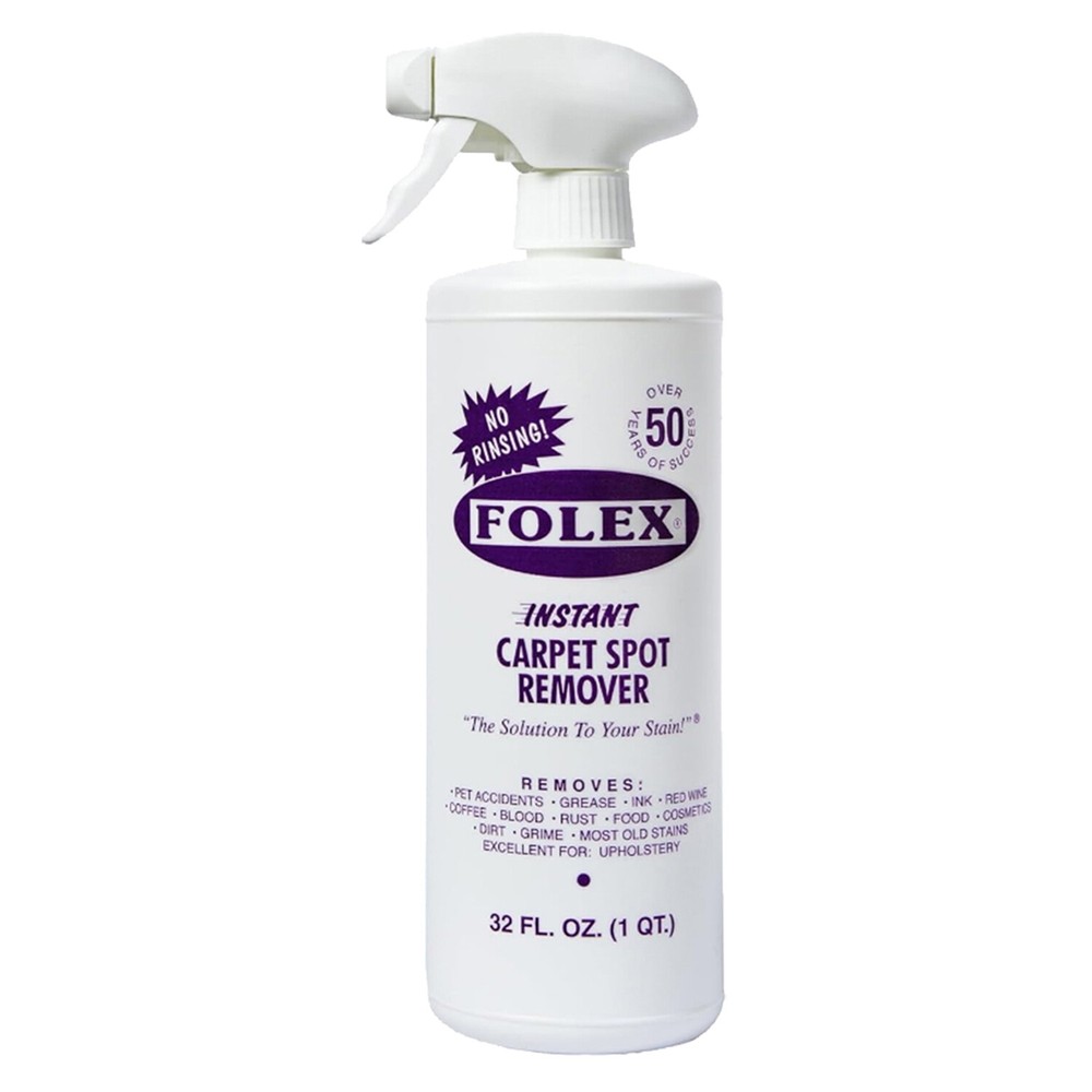 Folex Instant Carpet Spot Remover – 32 oz – Removes Pet Accidents, Grease, Wine