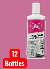 12 Pack No Streek NS-8 8 Ounce Glass Wax Cleaner 3D Polish