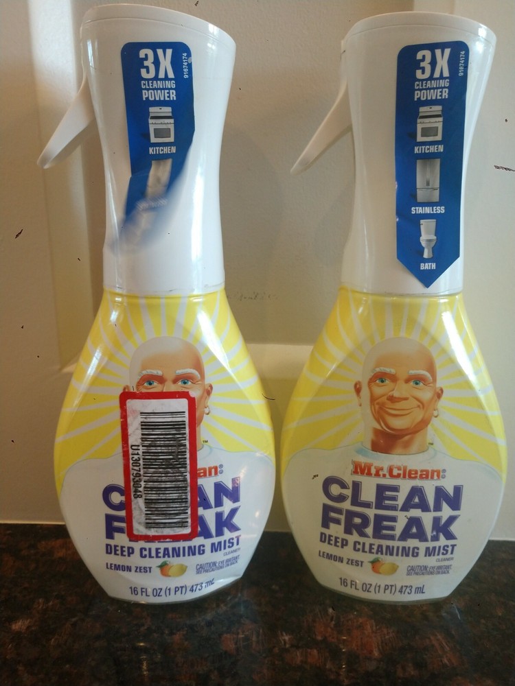 2( Two) of MR. CLEAN Clean Freak Deep Cleaning Mists 16 FL.oz Each