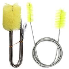 2pcs Kitchen Pipe Brush Cleaning Glass Inlet Nylon Brush Aquarium Cleaning Tool