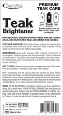 Premium Teak Brightener – Enhances Natural Wood Grain & Restores Tone & Color Wh