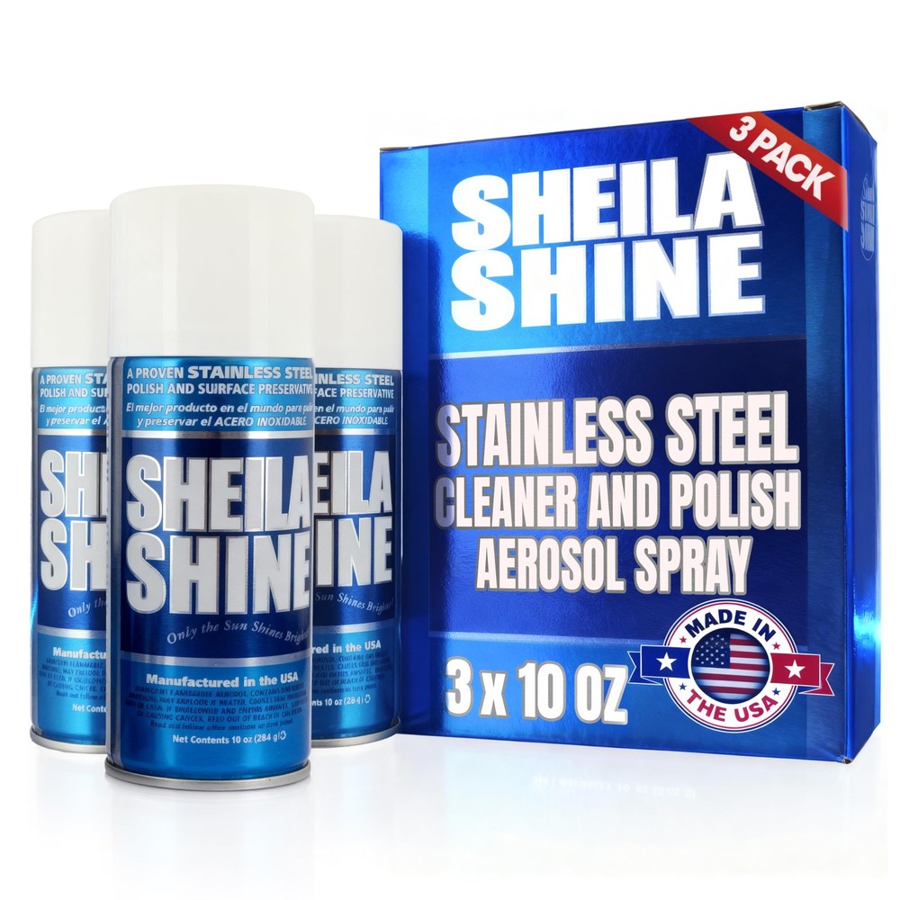 3 x 10oz Stainless Steel Cleaner and Polish – Removes Grease, Fingerprint & W…