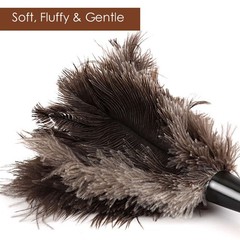 15.7″ Ostrich Feather Duster Durable Dust Collecting Cleaning Tool In Wool Shop