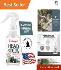Headstone Cleaner for Graves Compatibility with Cemetery Memorials 8.45 Fl Oz