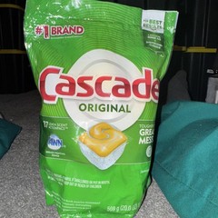 Cascade Dishwasher Detergent Pods Original Lemon 37CT, 20 Ounce