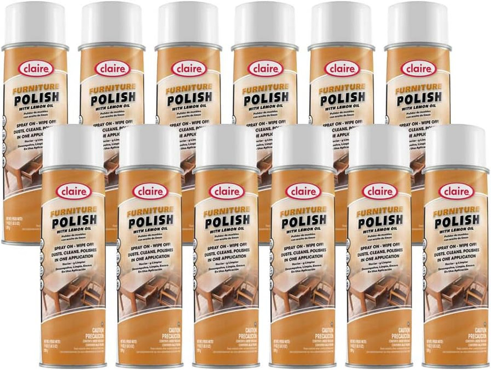 Lemon Oil Furniture Polish, 19 Oz – 12 Pack, Orange Fresh Scent