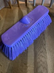 Flo-Thru Plastic Wall Scrub Brush, Equipment Brush With Soft Bristles NIB