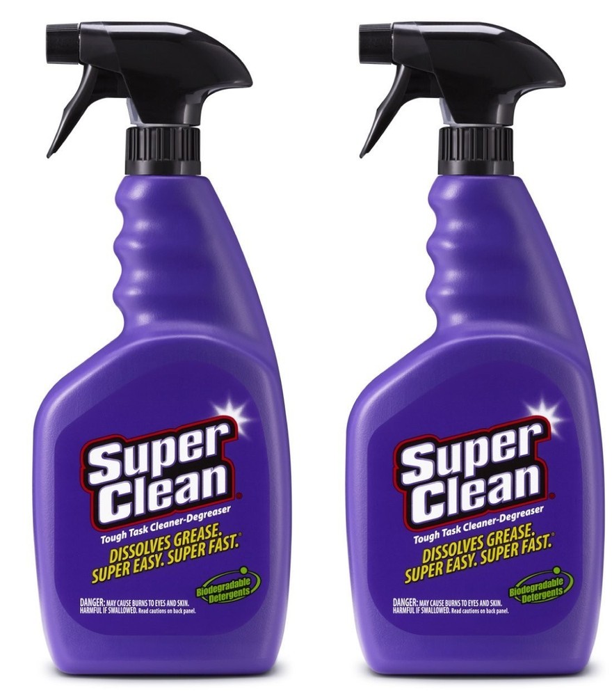 Water-Based Cleaner Degreaser 32oz Trigger Spray Bottle – 2 Pack, Heavy Duty