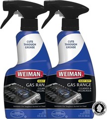 Heavy Duty Gas Range & Stove Top Cleaner and Degreaser – 2 Pack, 24 Ounces wi…