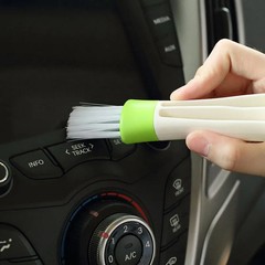 1 pc Dual-Head Car Air Vent Brush Dashboard Interior Cleaning Tool