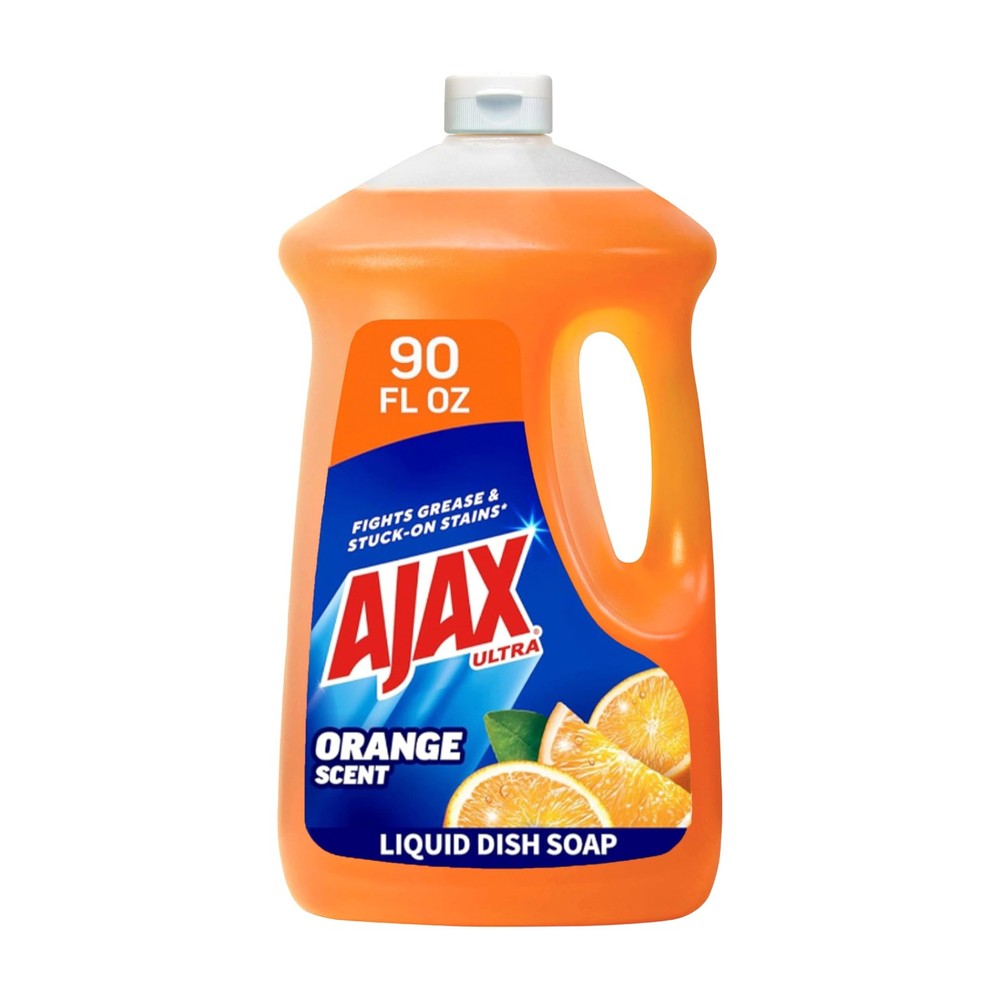 Ultra Liquid Dish Soap Orange Scent, Triple Action, 90 fl oz Bottle