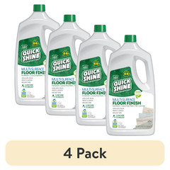 (4 pack) Quick Shine Multi-Surface Floor Finish, Pfas-Free Formula, 64 fl oz