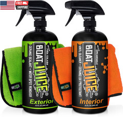 Necessity Boat Cleaner Kit | Exterior Water Spot Remover, Interior Seat & Vinyl