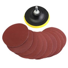 100Pcs Durable Yellow Emery Papers for Polishing Metal Wood and Ceramics