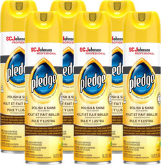 Pledge Polish and Shine for Wood Furniture and More, Lemon Scent, 14.2 Fl Oz, Pa
