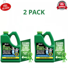 Green Gobbler Industrial Strength Drain Cleaner Gel 64oz, 2 Pack