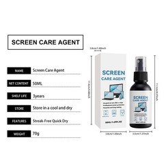 Screen Cleaner 50ML Anti Static Streak Free Cleaning Solution Flat Screen TV