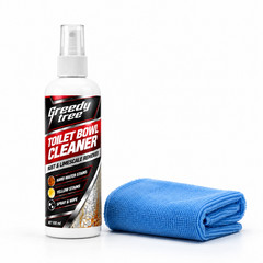 Yellow Toilet Stain Remover Spray with Towel for Easy Wipe Cleaning